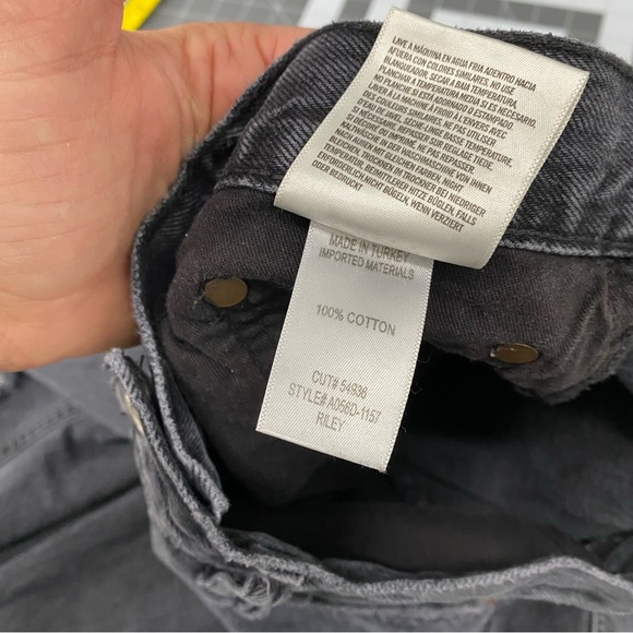 Agolde Riley Cut Black Jeans Size 27 - Picture 6 of 10